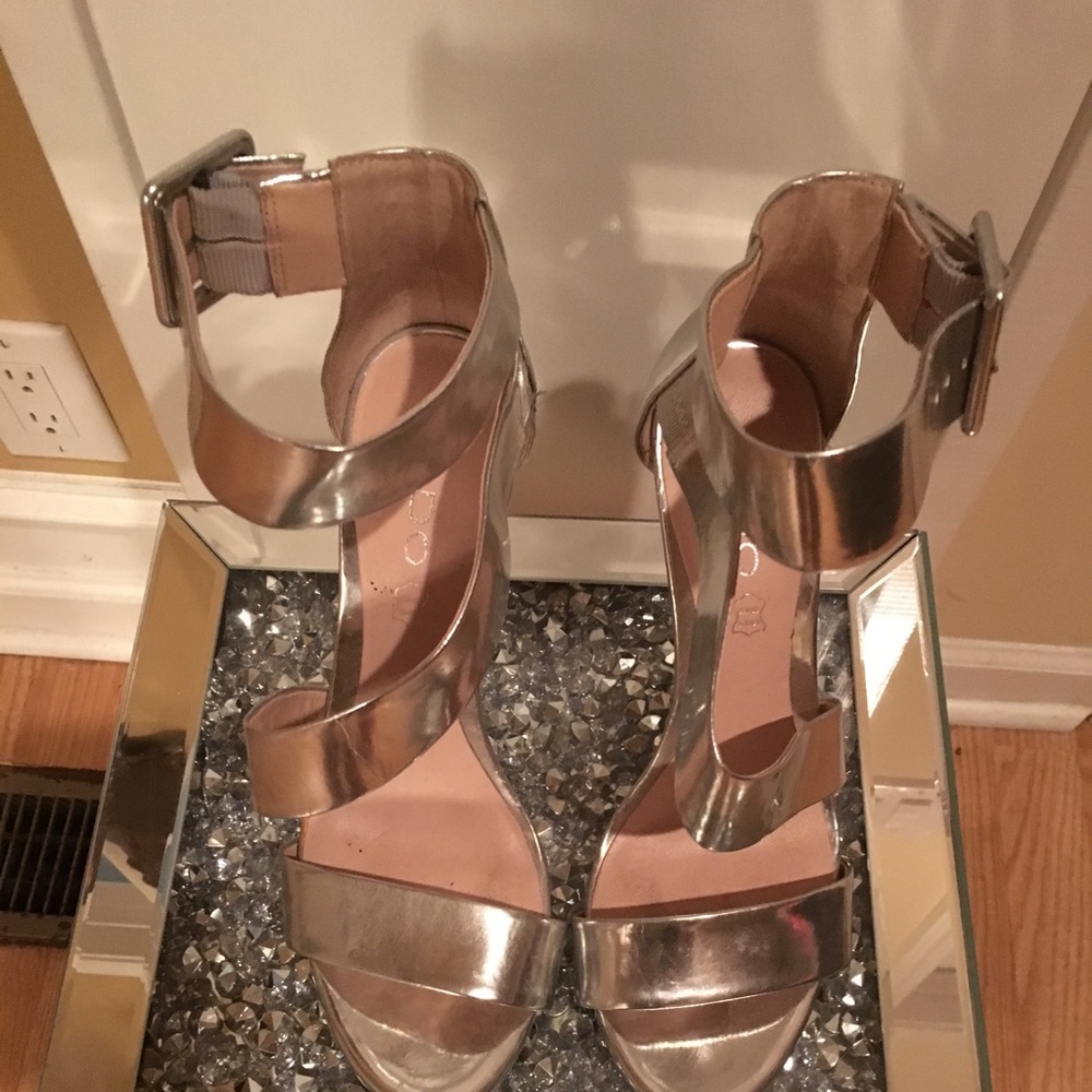 Silver dress heels